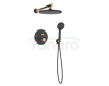 INVENA Zestaw podtynkowy z 2-funkcyjną baterią podtynkową Moonlight czarny/rose gold BS-77-014-V 